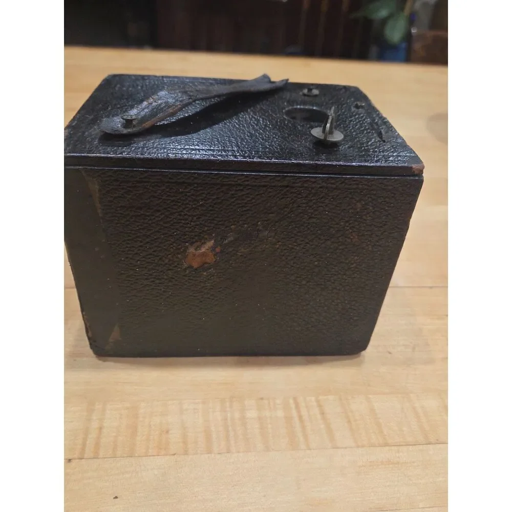 Antique Kodak No 2 Brownie Box Camera Leatherette As Is Display Repair 1900s